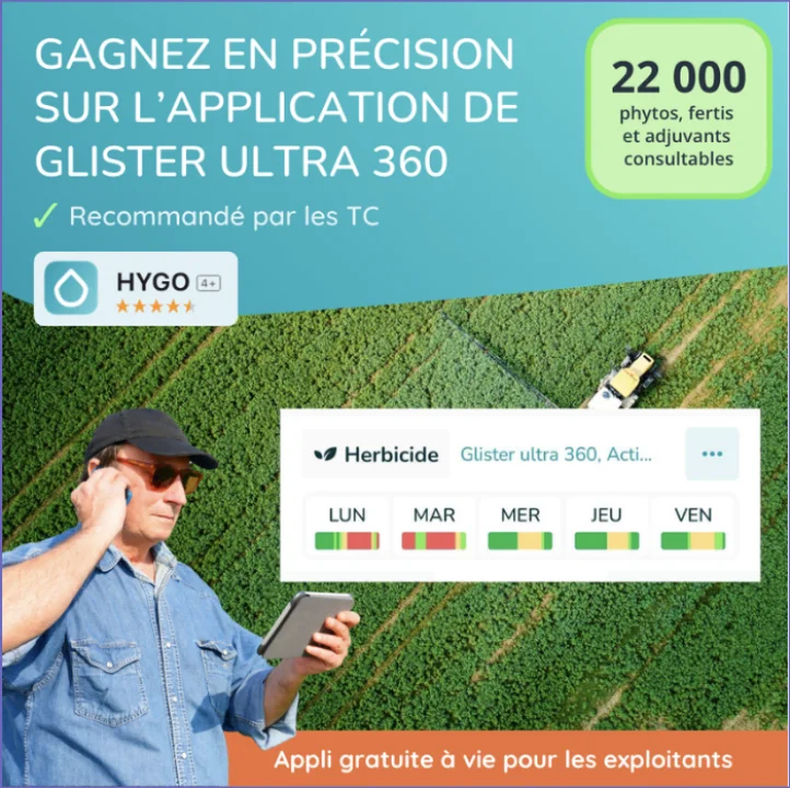 Publicité HYGO · gagnez en précision sur l’application de Glister Ultra 360