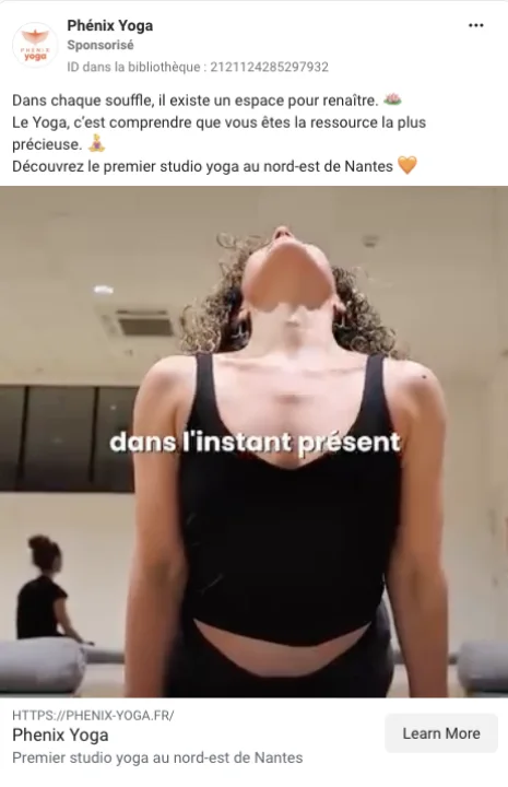 Publicité Phénix Yoga · vidéo « dans l’instant présent »